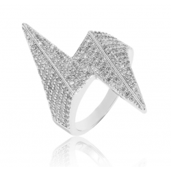 Silver Zirconia Closed Ring...