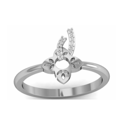 Heart Bloom Diamond Ring