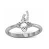 Heart Bloom Diamond Ring