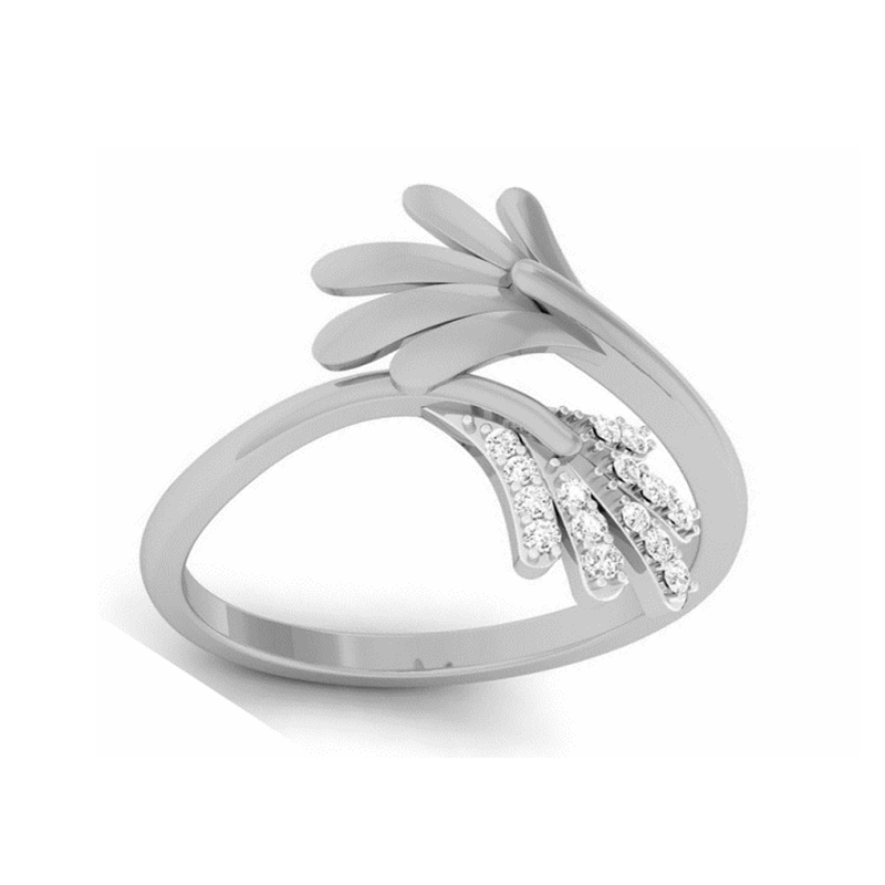 Cascading Elegance Diamond Ring 18K