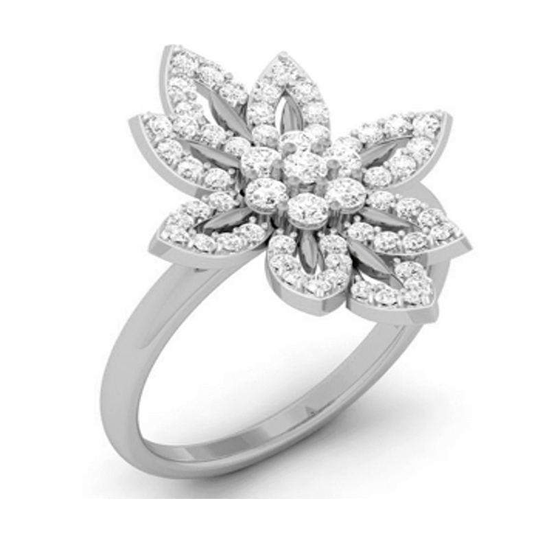 Blossom Spark Diamond Ring 18K