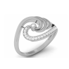 Spiral Elegance Diamond Ring 18K