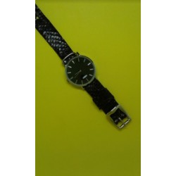 Bracelet de montre ultra luxueux argent python