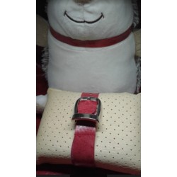 Ensemble d'accessoires à la mode RED GOLD: comprend un masque en denim, un bracelet de montre en argent et un collier pour femme