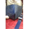 BLUE SHINY SQUARE Fashionable Accessory Set: Includes Denim Face Mask and  Watch Strap