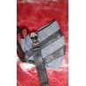 DARK GREY Fashionable Accessory Set: Includes Denim Face Mask and  Watch Strap