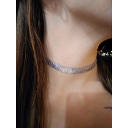 SILVER Woman’s Chic Tan Collar Necklace