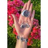 Silver 925 pendant bracelet earings waves