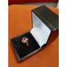 Růžový safírový prsten solitérní ročník